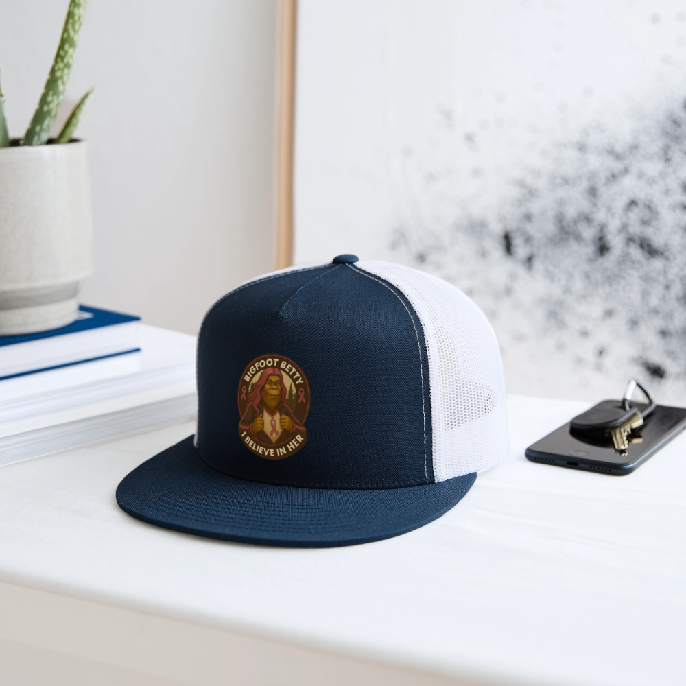 Trucker Hat - I Believe In Her (RETRO) - navy/white