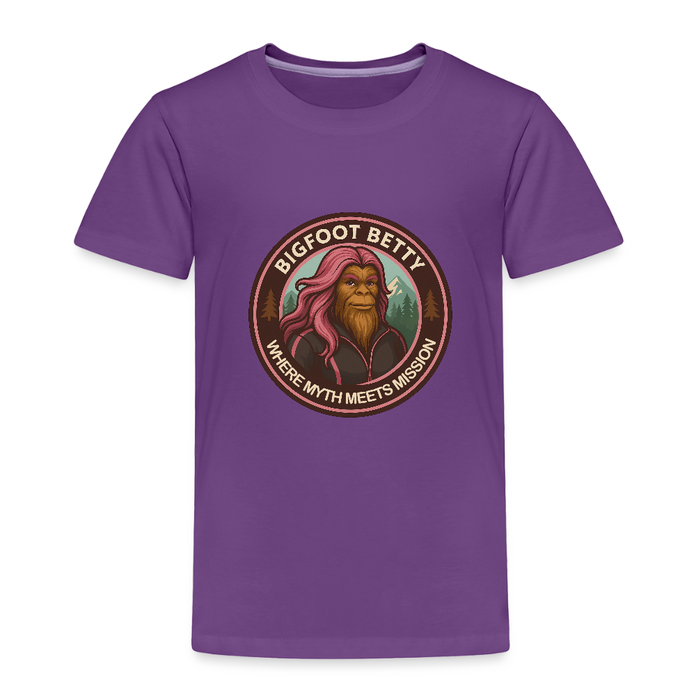 Toddler Premium T-Shirt - Where Myth Meets Mission (RETRO) - purple