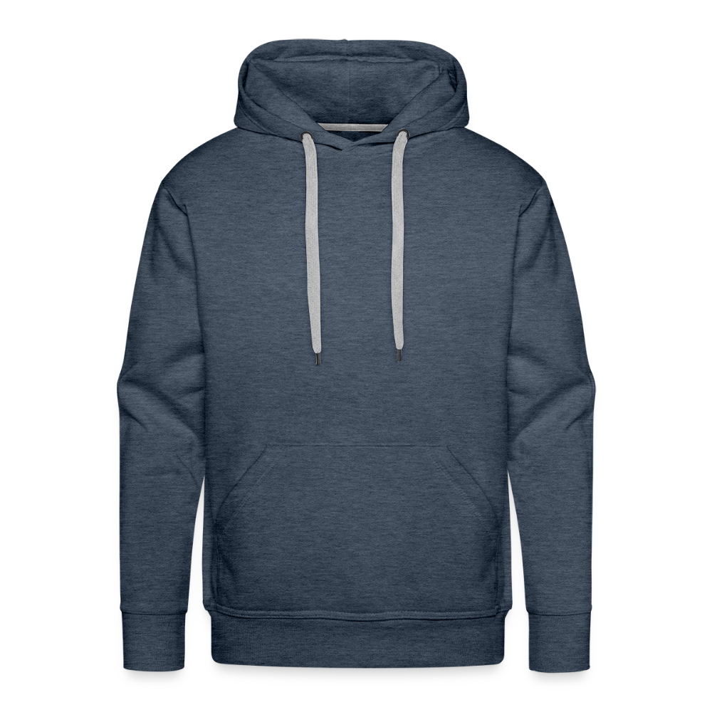 Men’s Premium Hoodie - Where Myth Meets Mission (RETRO) - heather denim
