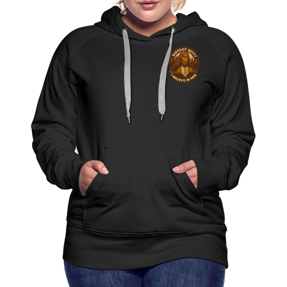 Women’s Premium Hoodie - I Believe In Her (F/B) (RETRO) - black