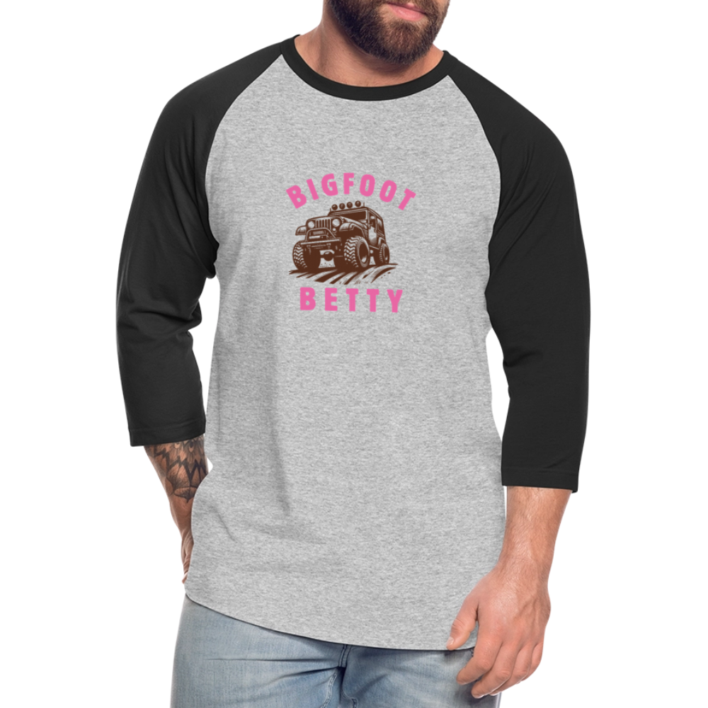 Baseball T-Shirt - BFB Jeep - heather gray/black
