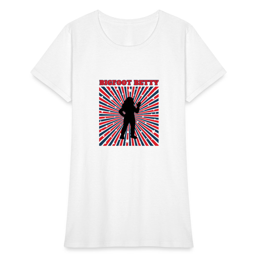 BFB July 4 - Starburst Women's T-Shirt - white