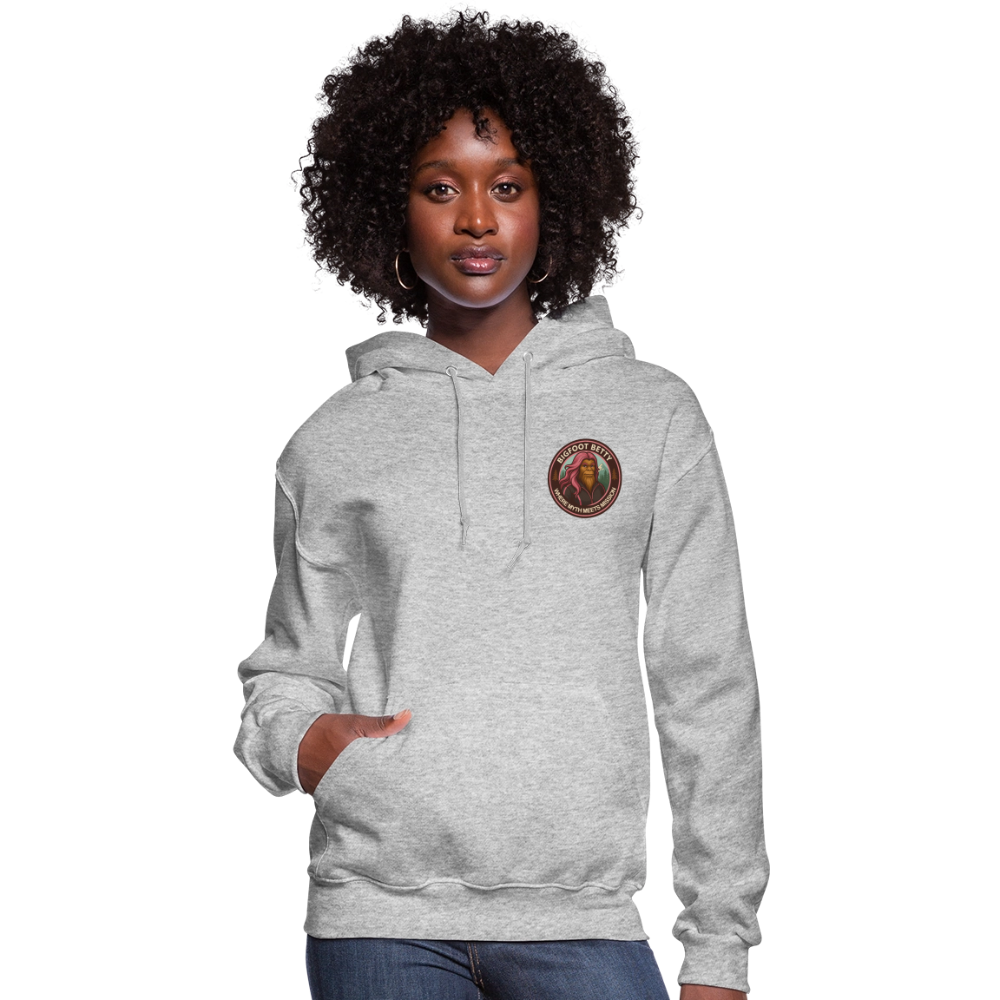 Women's Hoodie - Where Myth Meets Mission (F/B) (RETRO) - heather gray