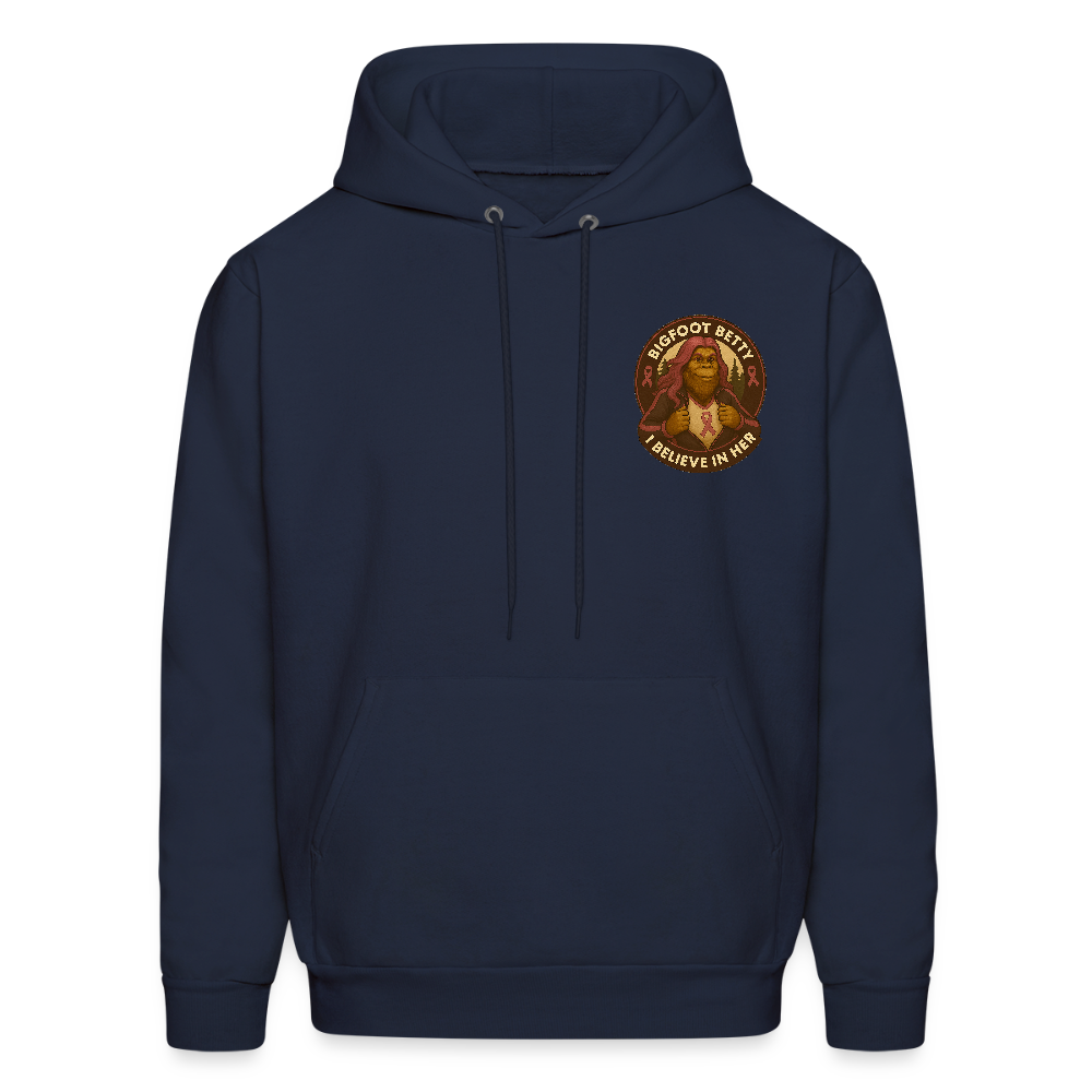 Men's Hoodie - I Believe In Her (F/B) (RETRO) - navy