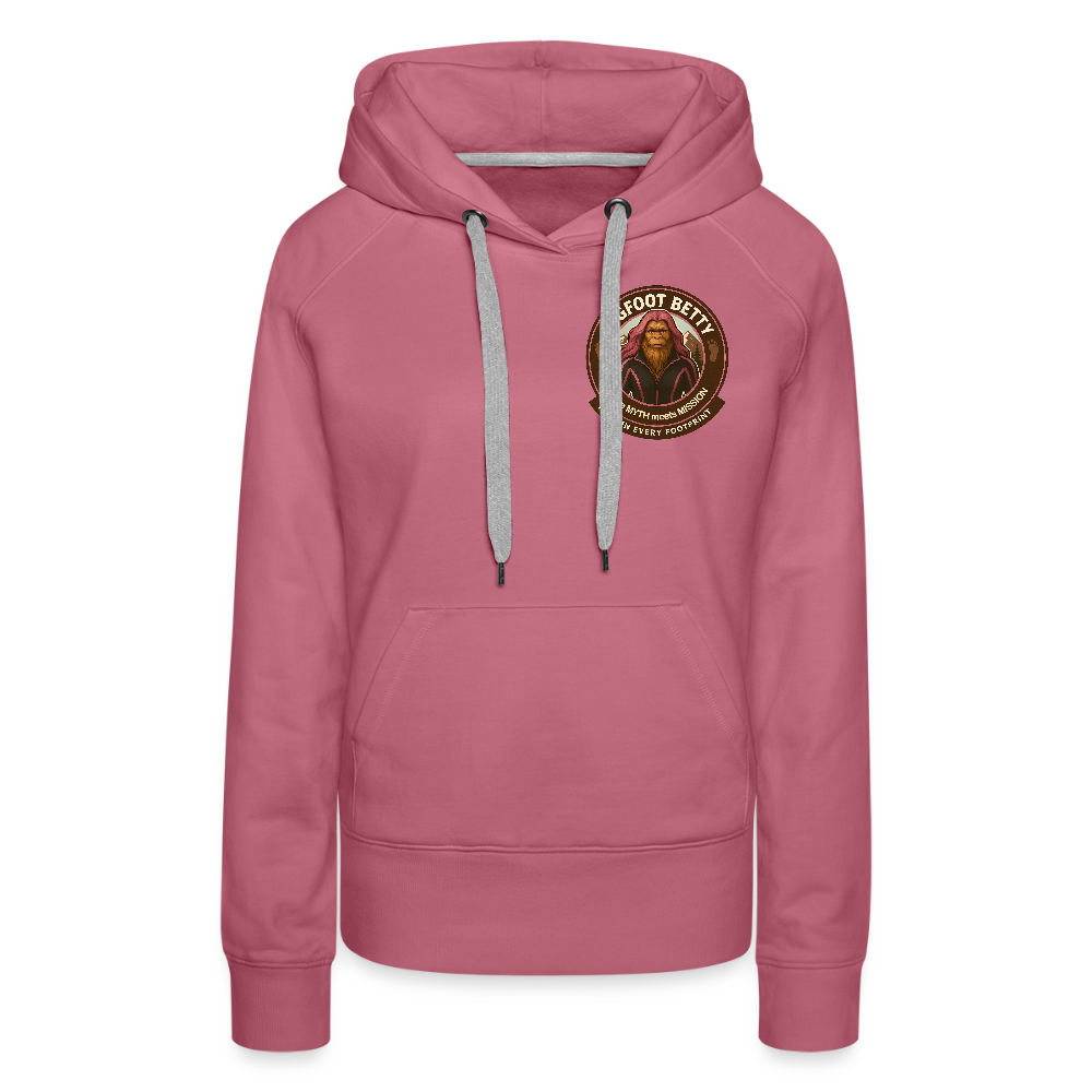Women’s Premium Hoodie - Hope in Every Footprint (F/B) (RETRO) - mauve
