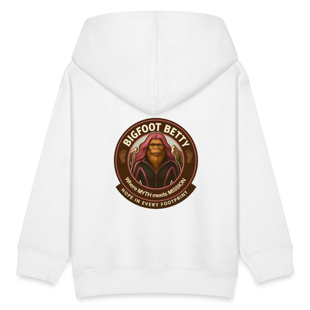 Kids' Hoodie - Hope in Every Footprint (F/B) (RETRO) - white