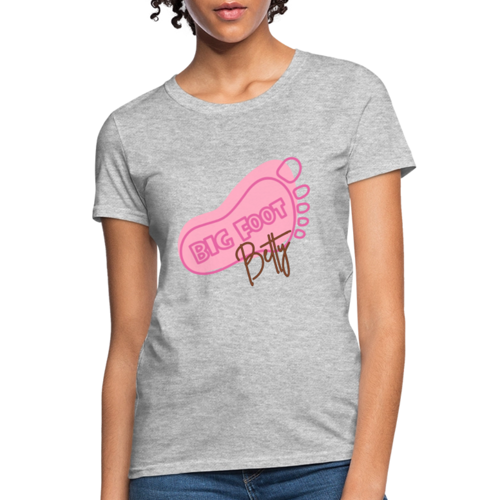 Women's T-Shirt - BFB FootPrint - heather gray