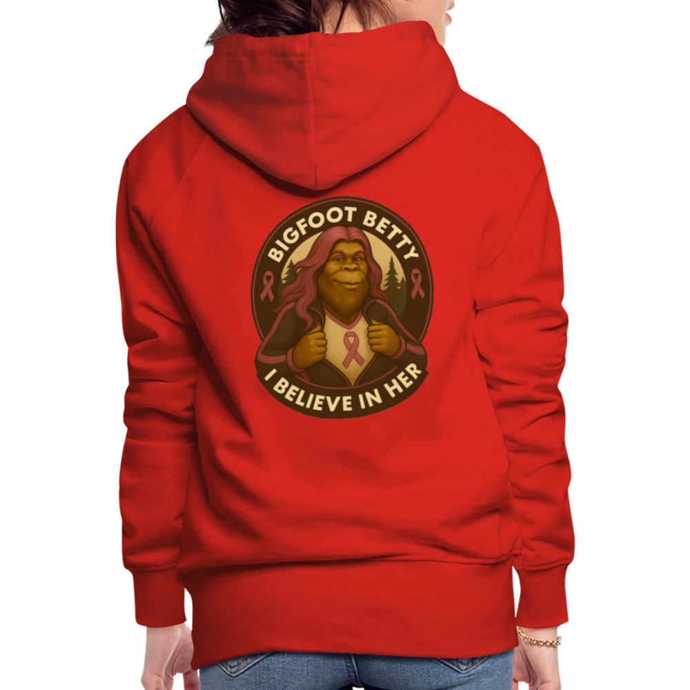 Women’s Premium Hoodie - I Believe In Her (RETRO) - red