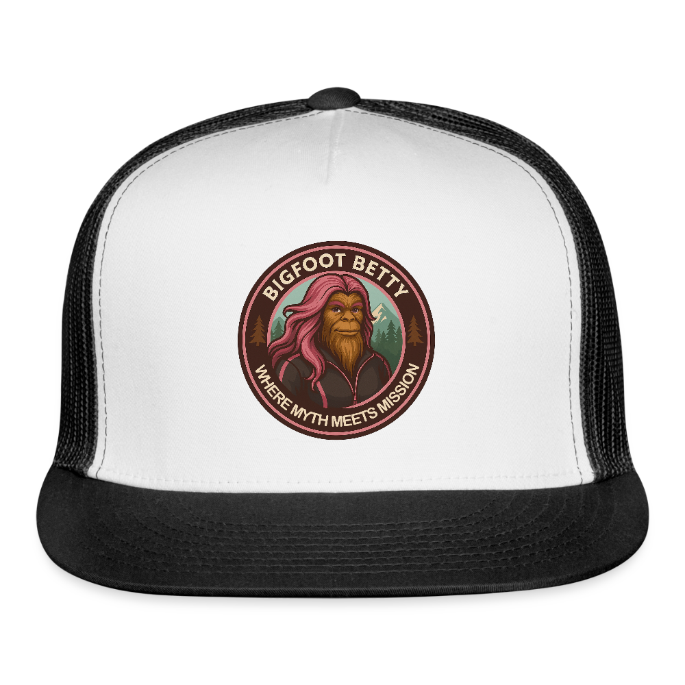 Trucker Hat - Where Myth Meets Mission (RETRO) - white/black