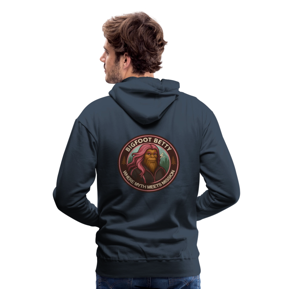 Men’s Premium Hoodie - Where Myth Meets Mission (RETRO) - navy