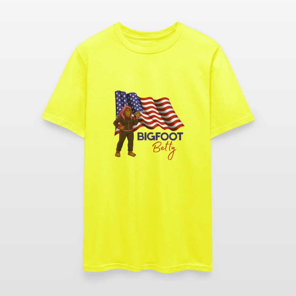BFB July 4 -Waving Flag Unisex Classic T-Shirt - safety green