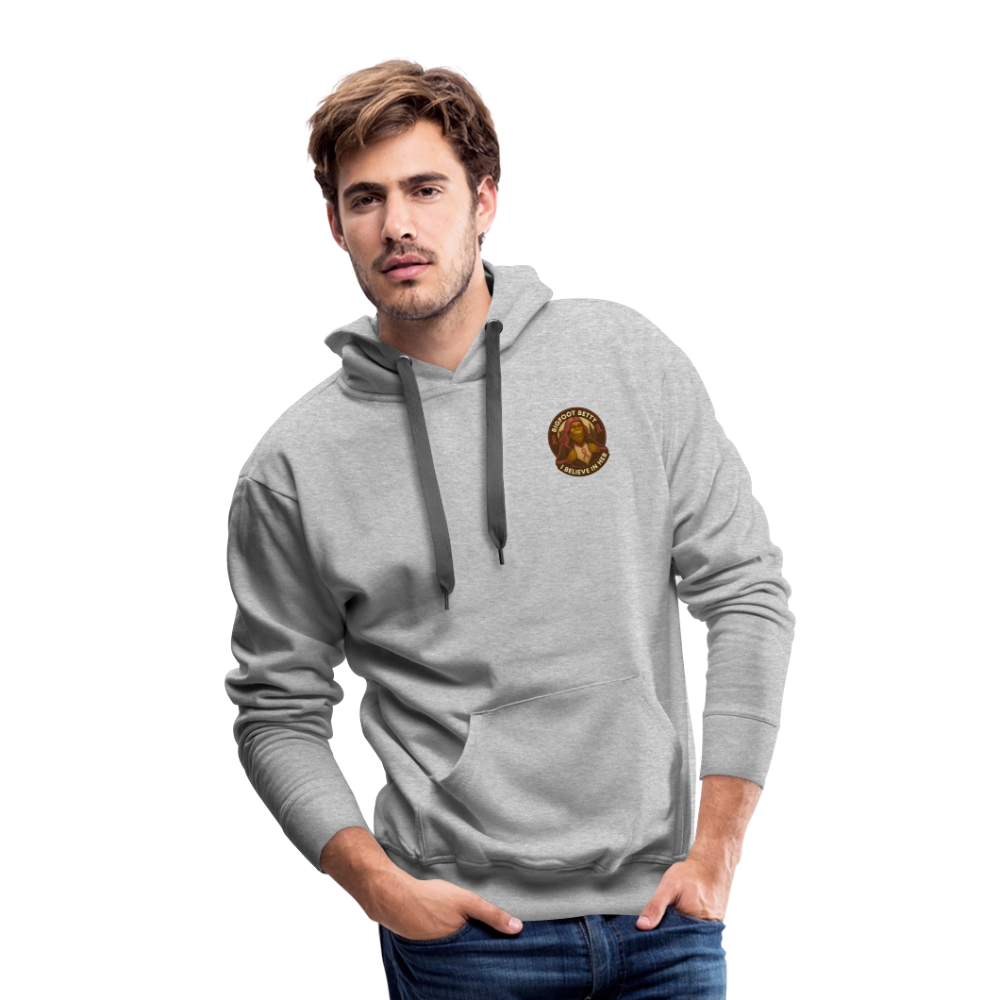 Men’s Premium Hoodie - Where Myth Meets Mission (F/B) (RETRO) - heather grey