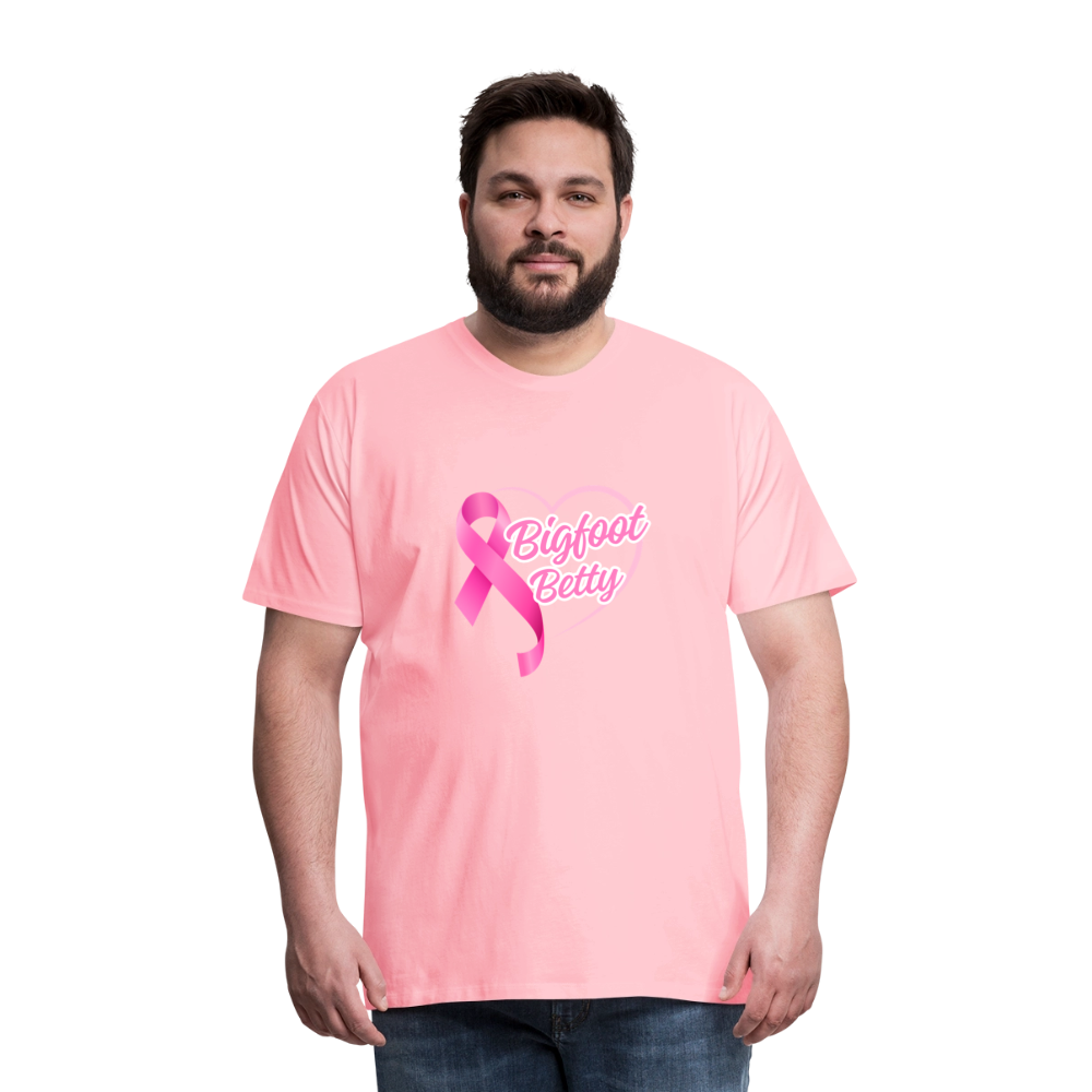 Men's Premium T-Shirt -BFB Pink Ribbon - pink