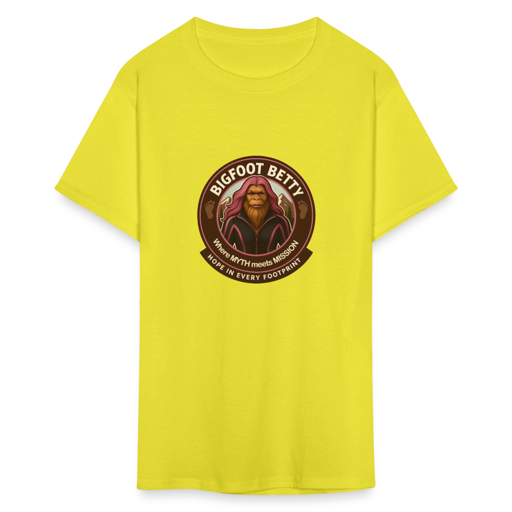 Unisex Classic T-Shirt - Hope in Every Footprint (RETRO) - yellow