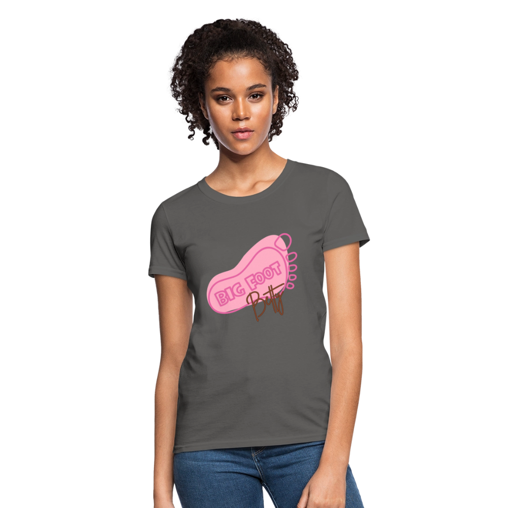 Women's T-Shirt - BFB FootPrint - charcoal