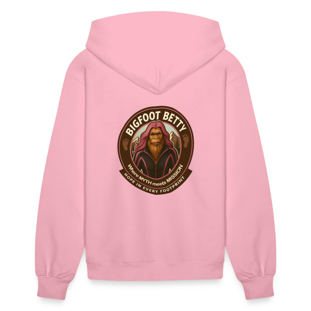 Women's Hoodie - Hope in Every Footprint (RETRO) - classic pink