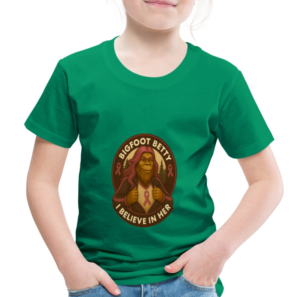 Toddler Premium T-Shirt - I Believe In Her  (RETRO) - kelly green