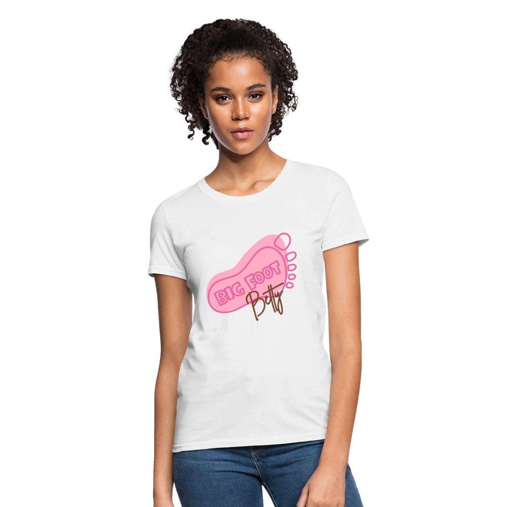 Women's T-Shirt - BFB FootPrint - white