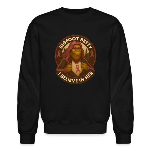 Crewneck Sweatshirt - I Believe In Her (RETRO) - black