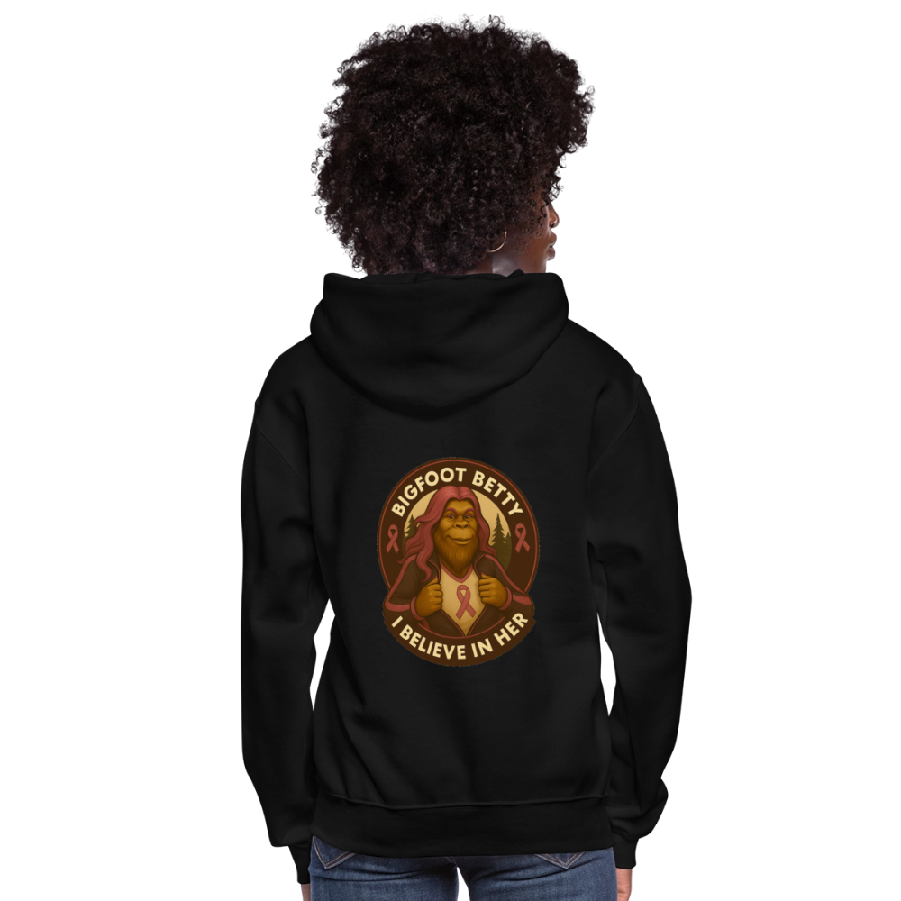 Women's Hoodie - I Believe In Her (RETRO) - black