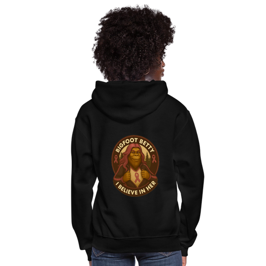 Women's Hoodie - I Believe In Her (RETRO) - black