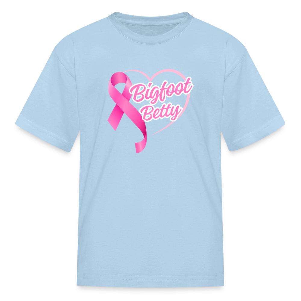 Kids' T-Shirt - BFB Pink Ribbon - powder blue
