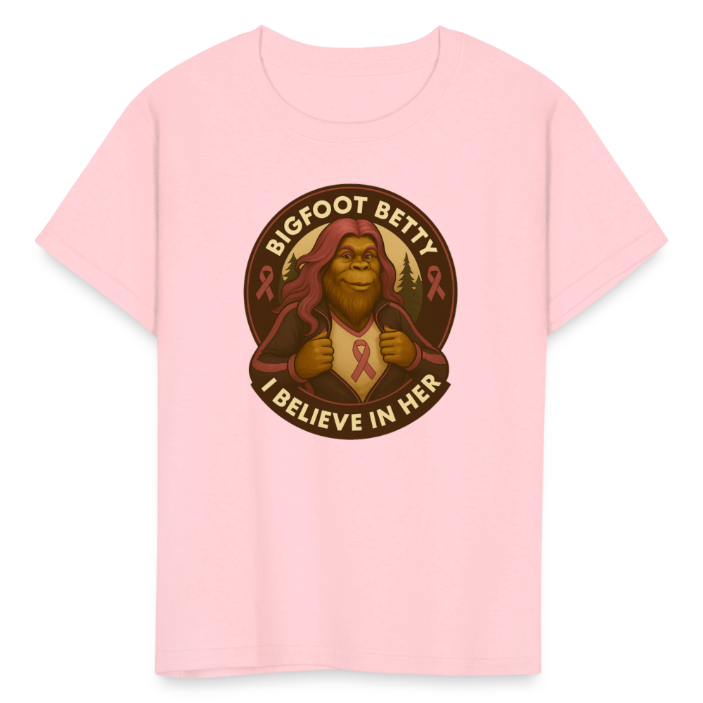 Kids' T-Shirt -I Believe In Her (RETRO) - pink
