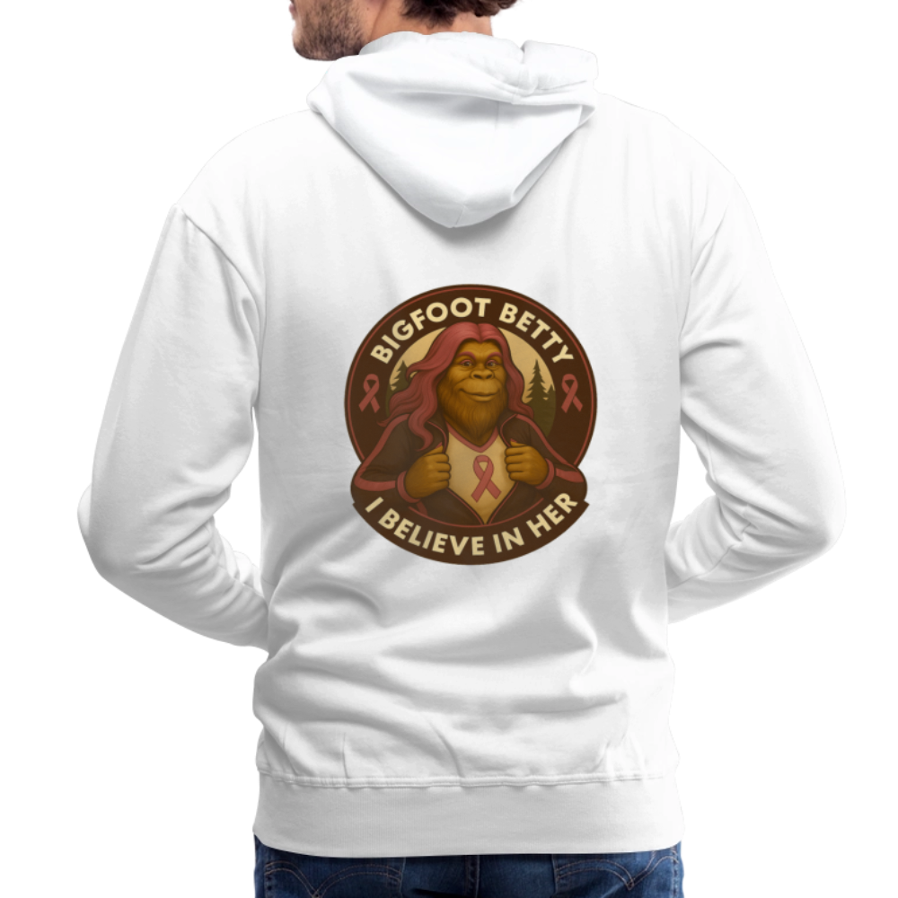 Men’s Premium Hoodie - I Believe In Her (F/B) (RETRO) - white