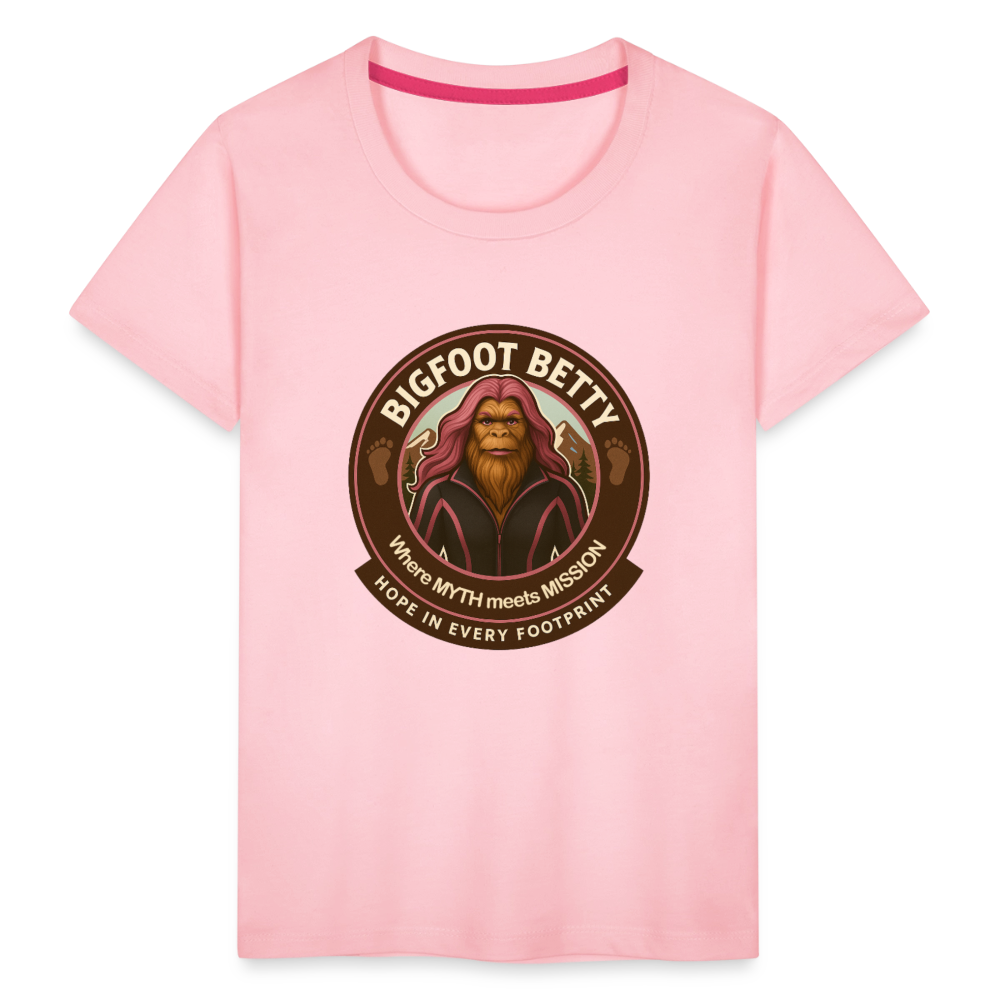 Toddler Premium T-Shirt - Hope in Every Footprint (RETRO) - pink