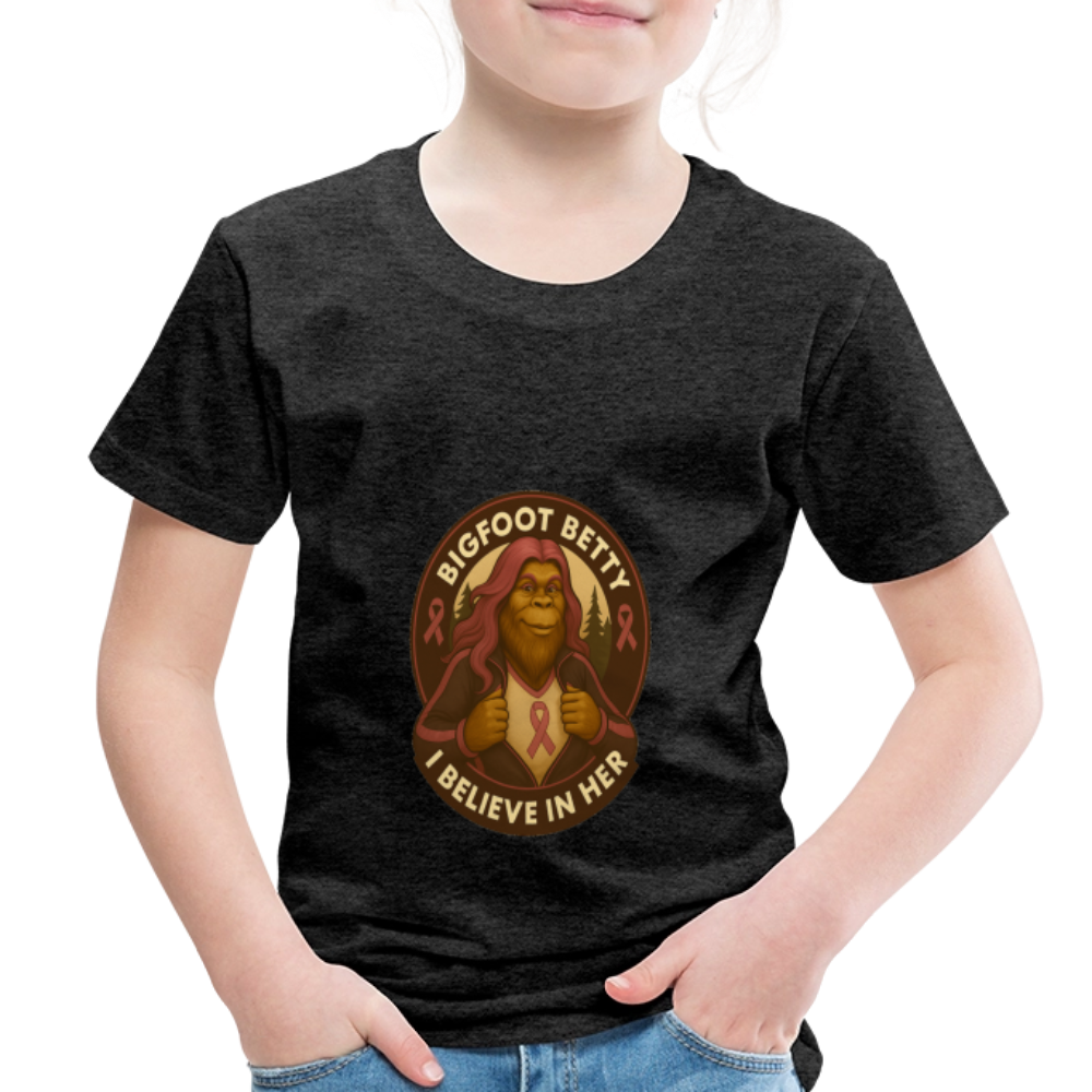 Toddler Premium T-Shirt - I Believe In Her  (RETRO) - charcoal grey