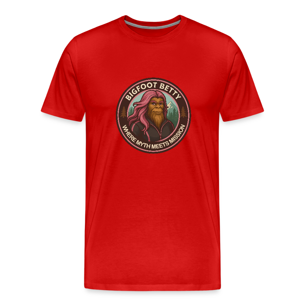 Men's Premium T-Shirt - Where Myth Meets Mission (RETRO) - red