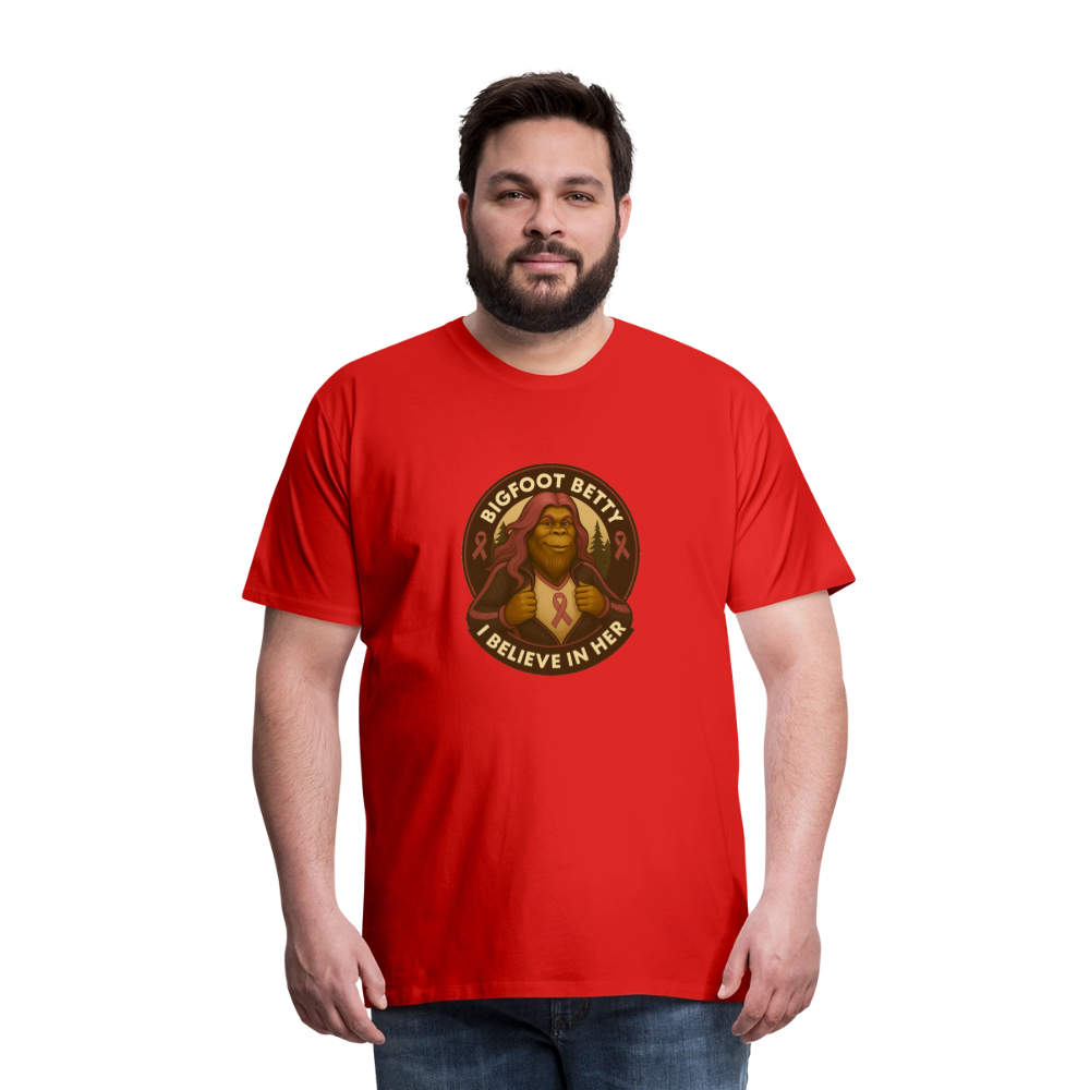 Men's Premium T-Shirt - I Believe In Her (RETRO) - red