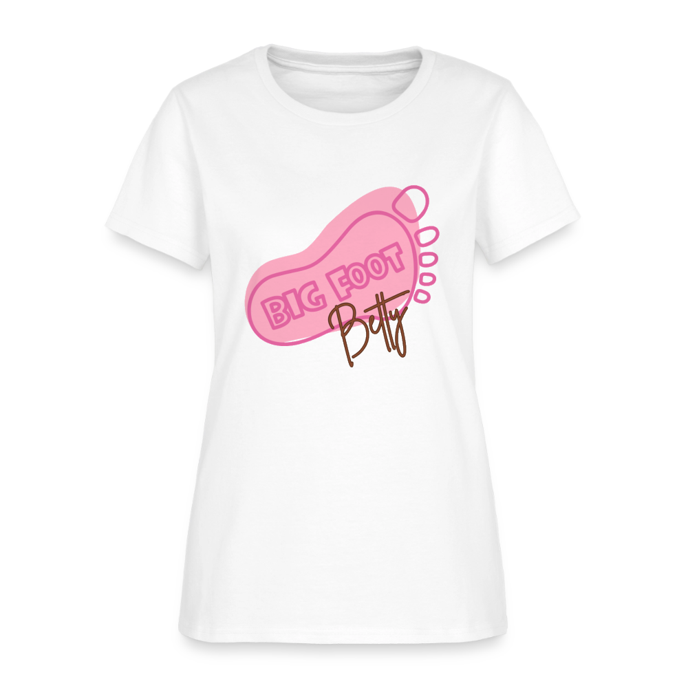Women's T-Shirt - BFB FootPrint - white