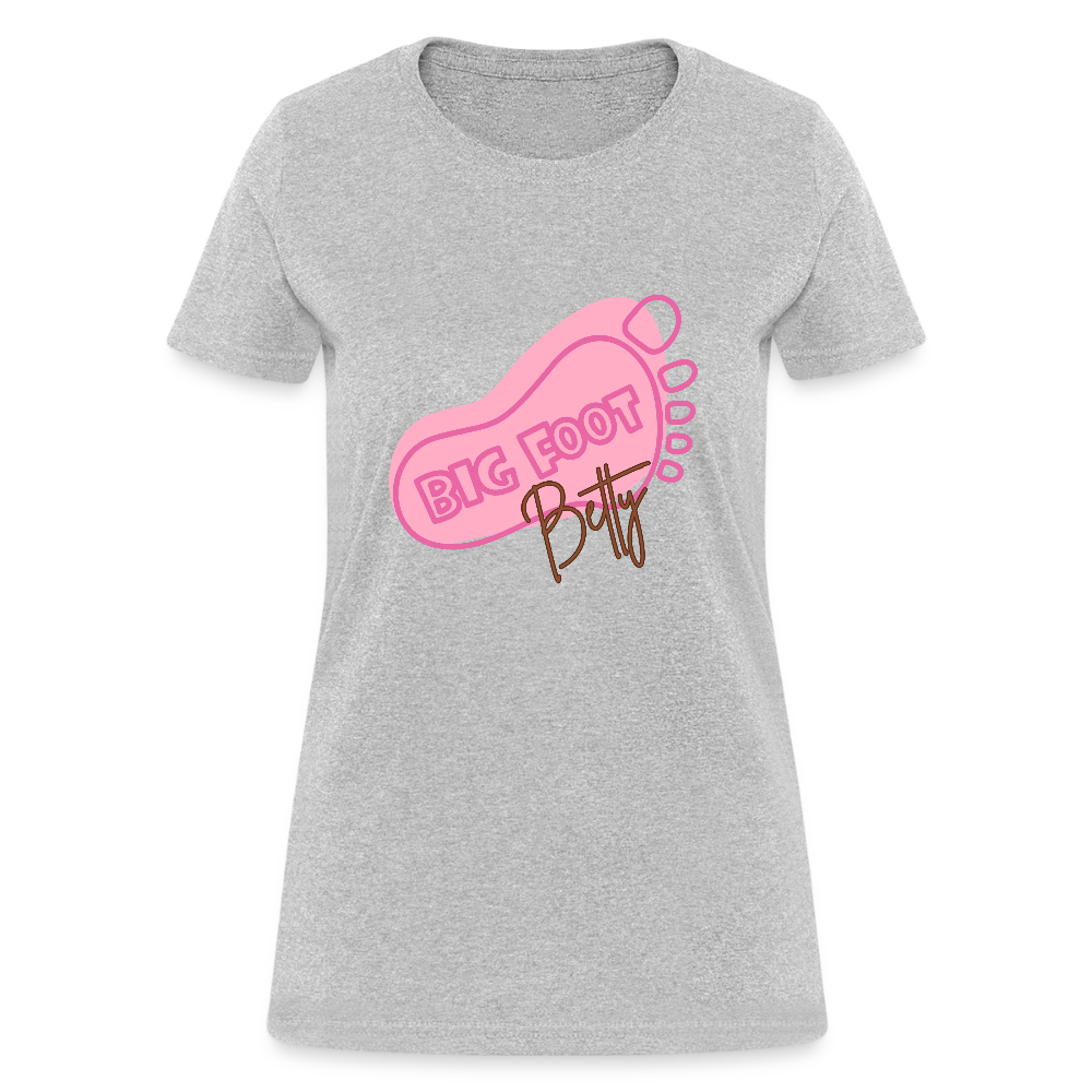 Women's T-Shirt - BFB FootPrint - heather gray