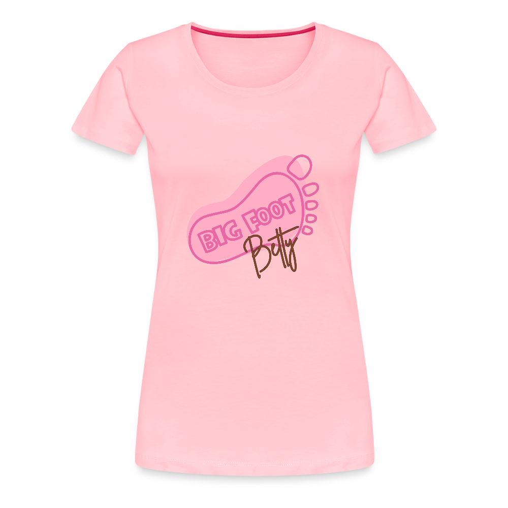Women’s Premium T-Shirt - BFB FootPrint - pink