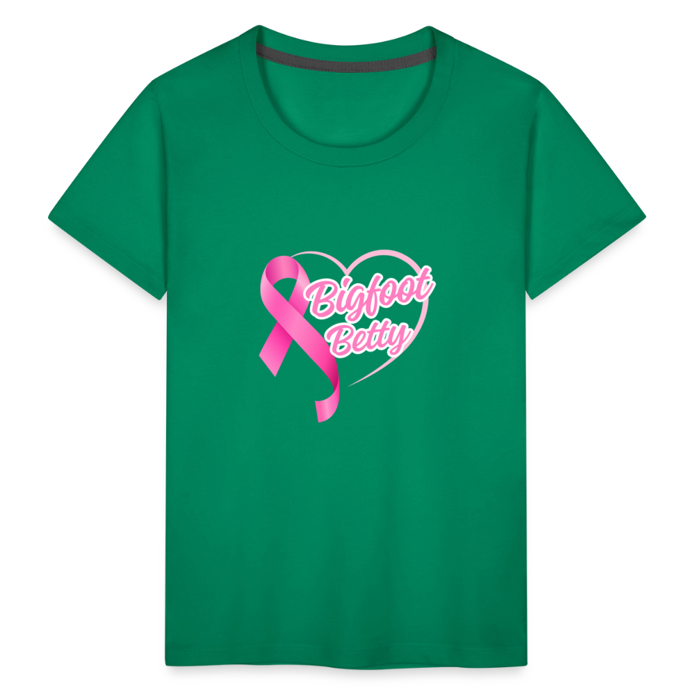 Toddler Premium T-Shirt - BFB Pink Ribbon - kelly green