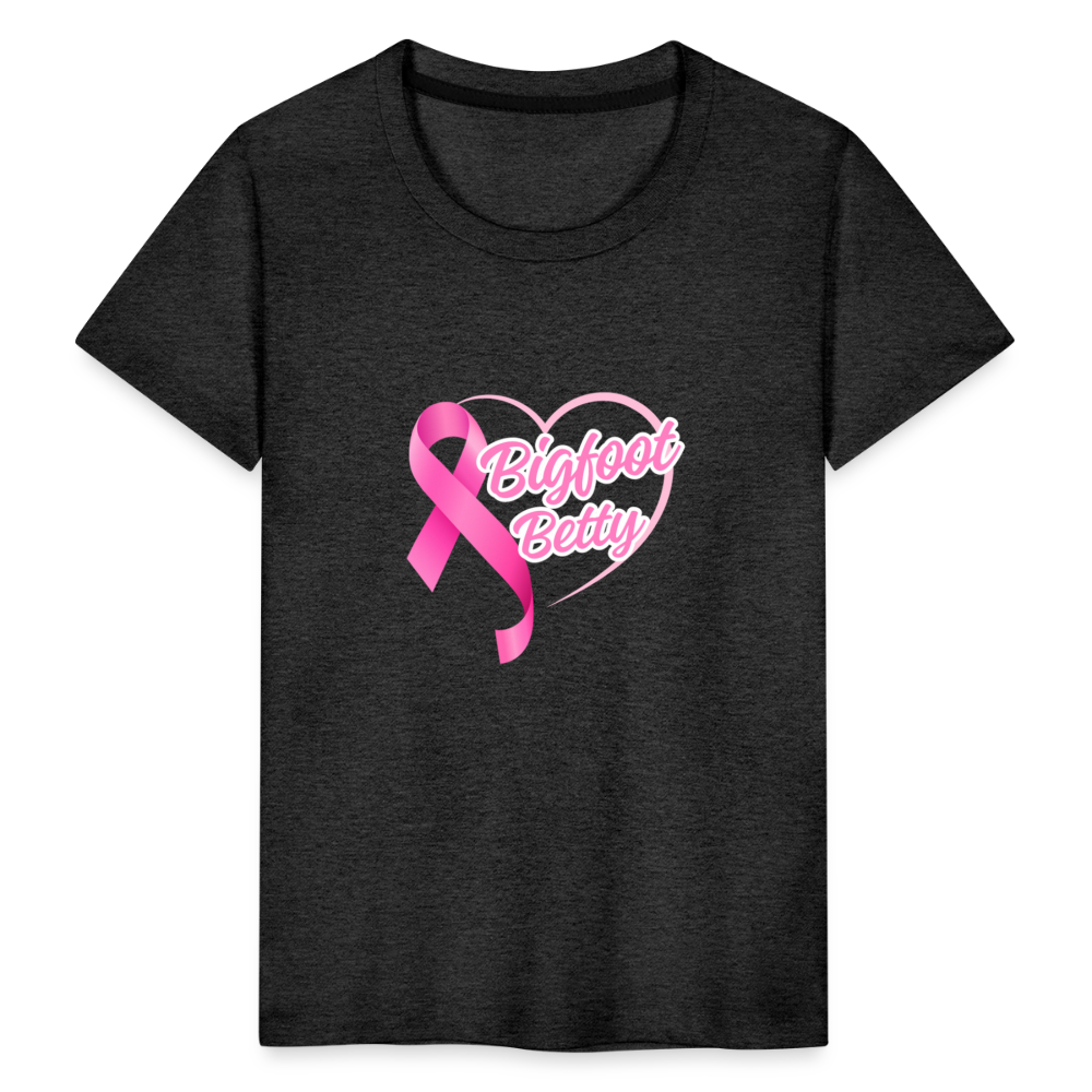 Toddler Premium T-Shirt - BFB Pink Ribbon - charcoal grey