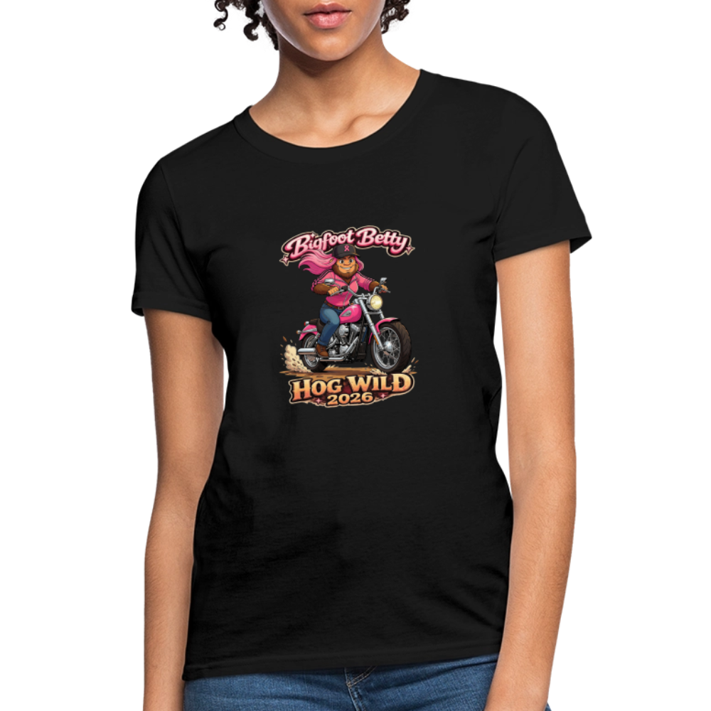 Women's T-Shirt - BFB Hog Wild - MOTORCYCLE - black