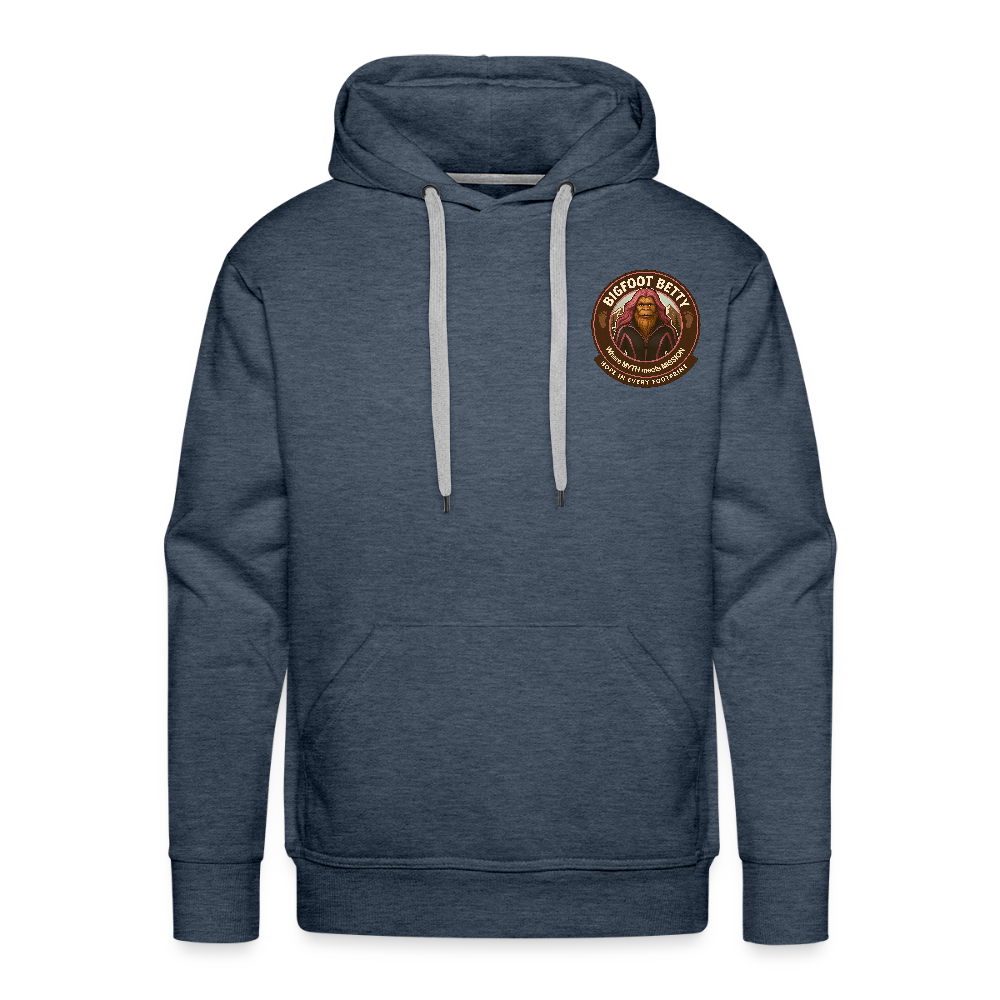 Men’s Premium Hoodie - I Believe In Her (F/B) (RETRO) - heather denim
