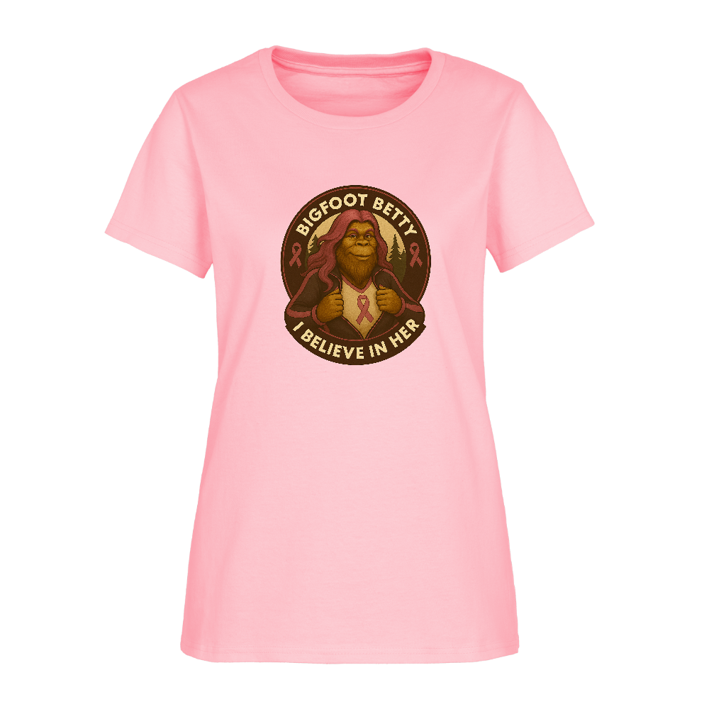 Women's T-Shirt - I Believe In Her (RETRO) - pink
