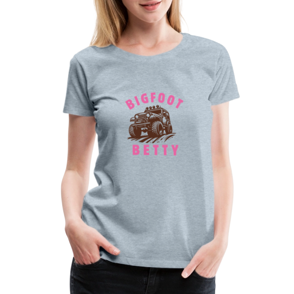 Women’s Premium T-Shirt - BFB Jeep - heather ice blue