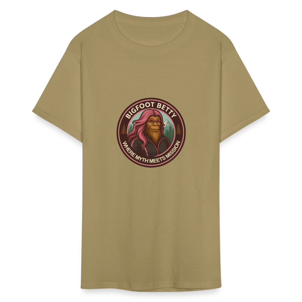Unisex Classic T-Shirt - Where Myth Meets Mission (RETRO) - khaki