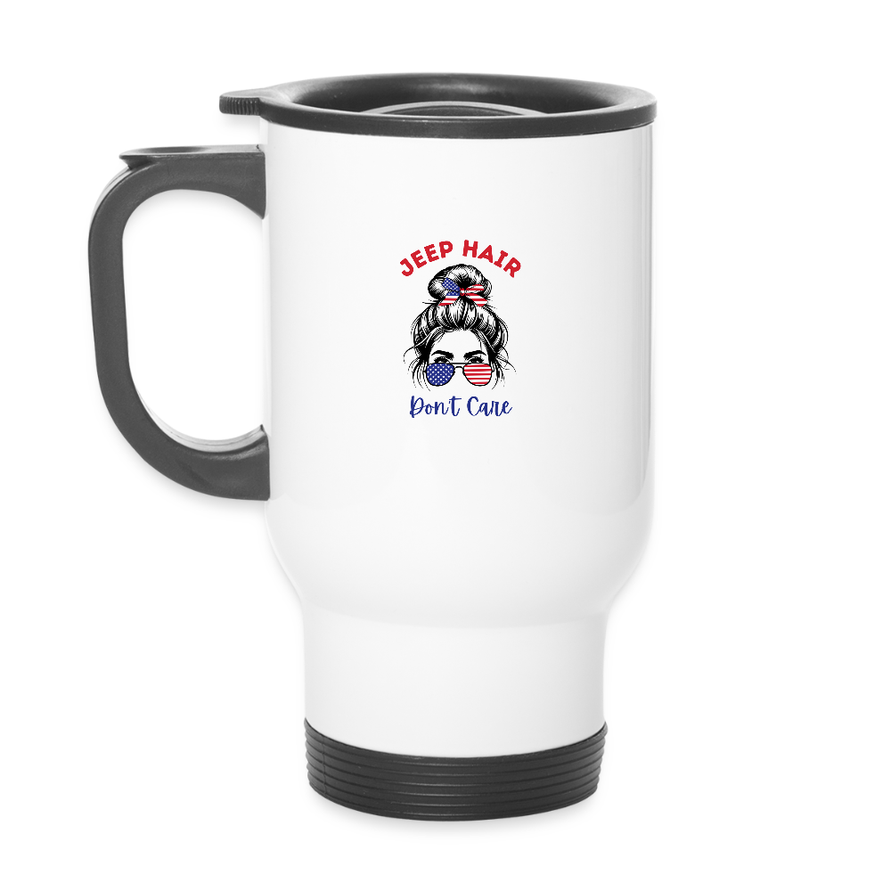 BFB July 4 - Forest Flag Travel Mug - white