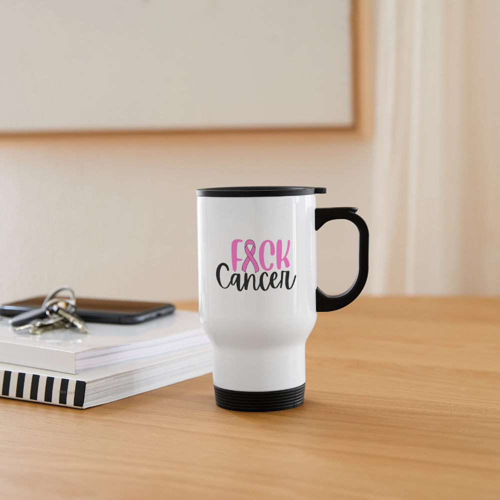 Travel Mug - FK Cancer BFB - white
