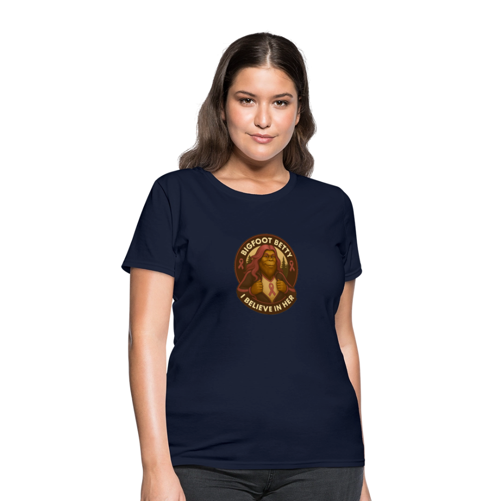 Women's T-Shirt - I Believe In Her (RETRO) - navy