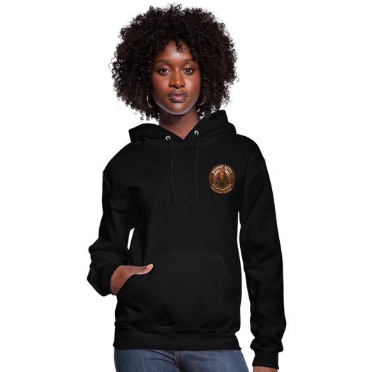 Women's Hoodie - Hope in Every Footprint (F/B) (RETRO) - black
