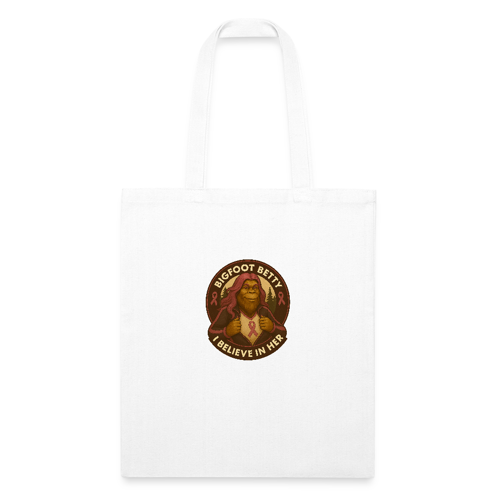 Recycled Tote Bag - I Believe In Her (RETRO) - white