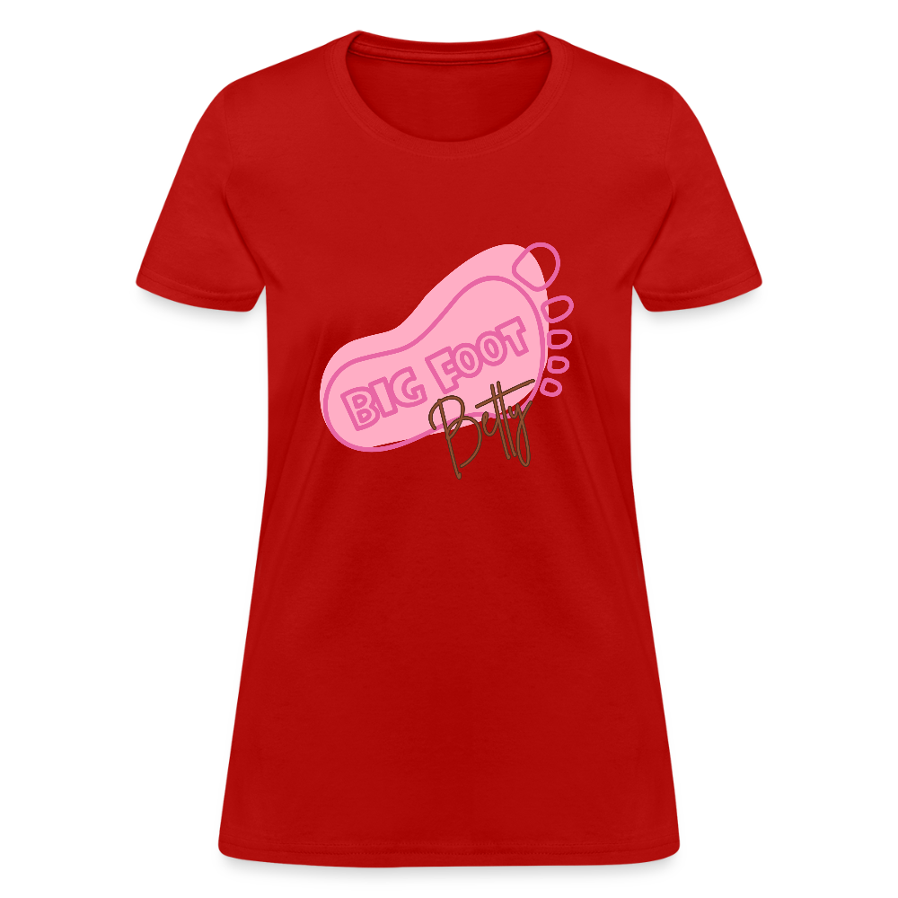 Women's T-Shirt - BFB FootPrint - red