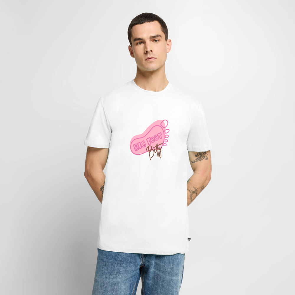 Men's Premium T-Shirt - BFB FootPrint - white