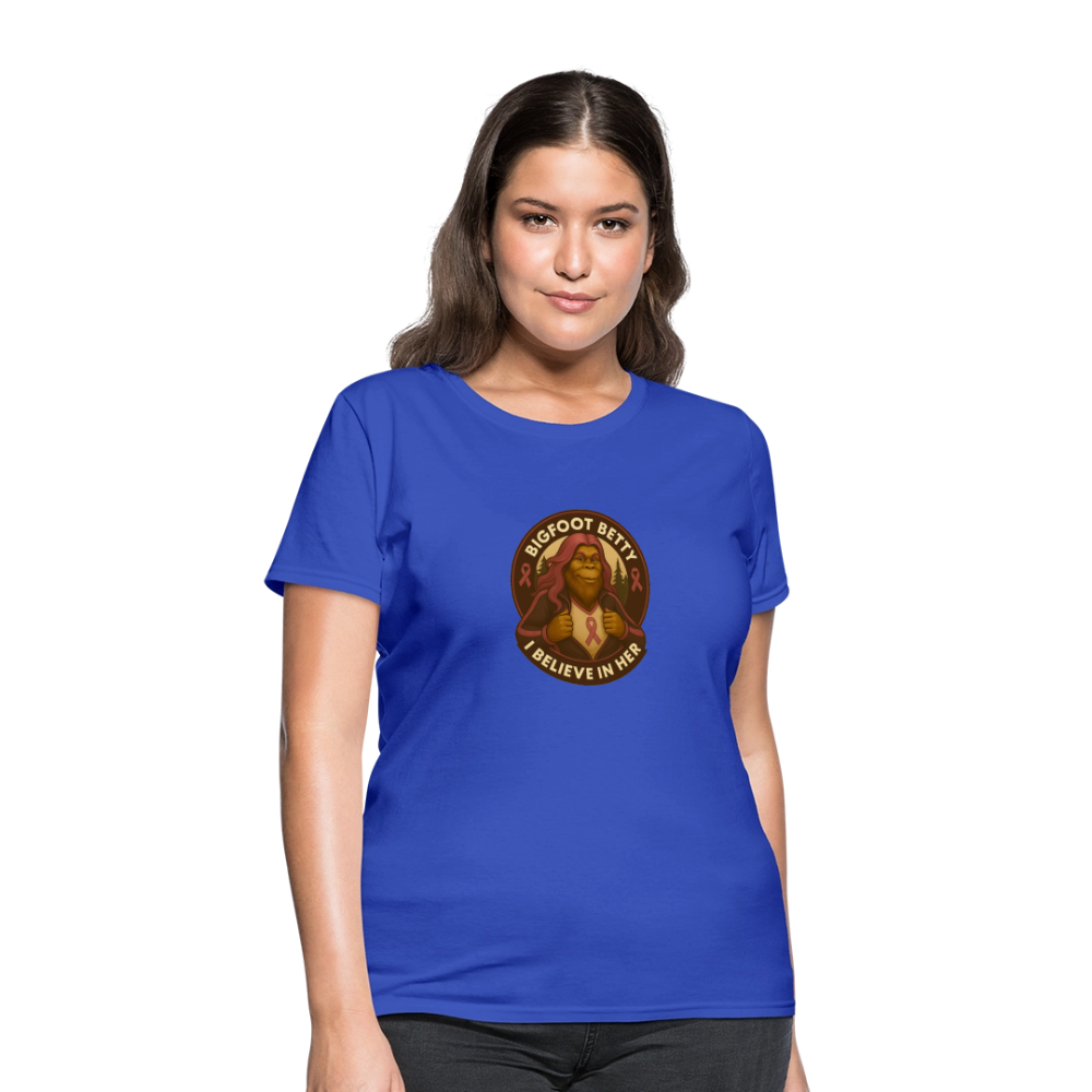 Women's T-Shirt - I Believe In Her (RETRO) - royal blue